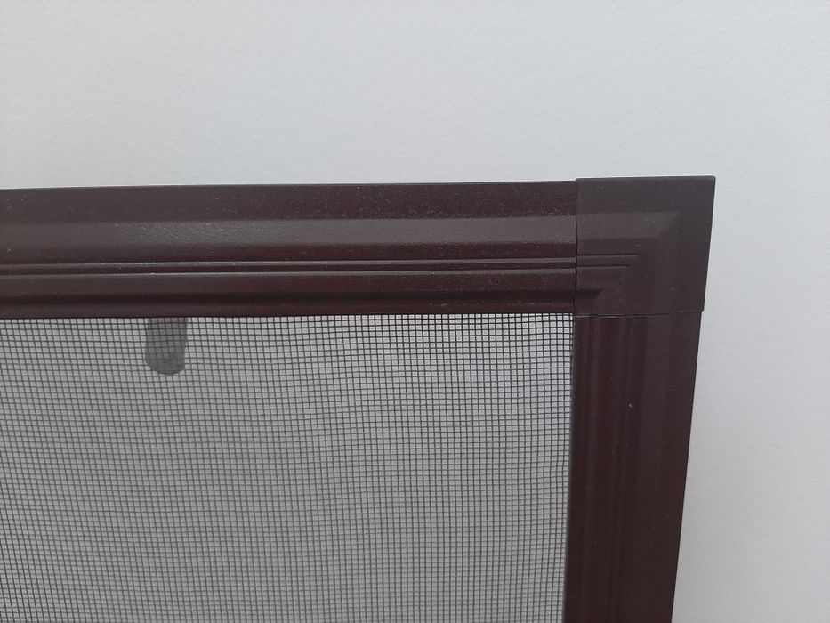 Moskitiera okienna ramowa 60 x 129,5 cm, brązowa