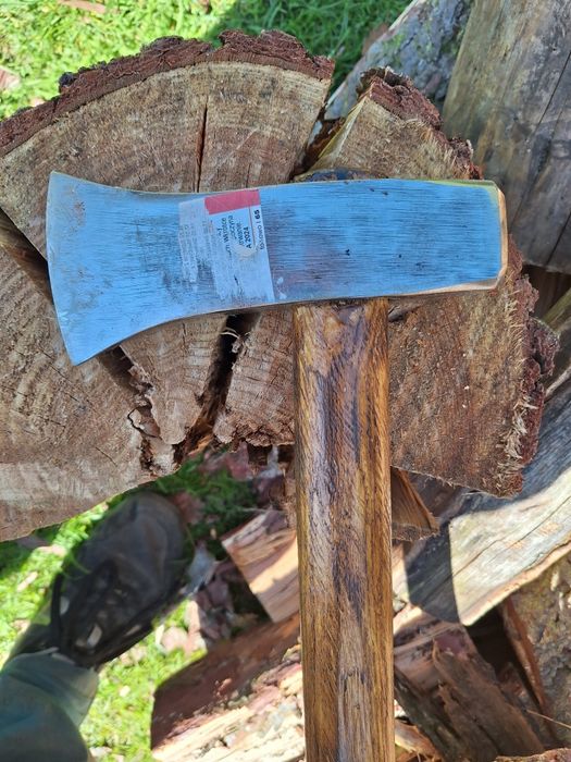Siekieromłot starej produkcji antyk staroć do łupania drewna opału 3 kg 88 cm trzonek
