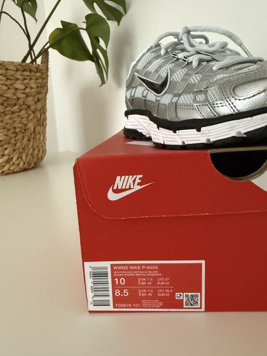 Nowe buty p 6000 nike srebrne szare