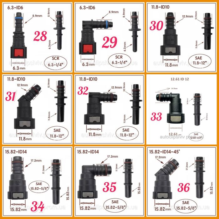 Фітінги паливний штуцер конектор топливное соединение быстросъем
