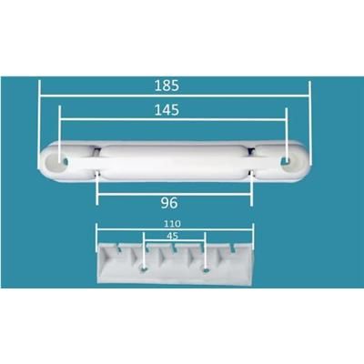 Suszarka sufitowa 2 pręty 160x18,5cm fi16 alum