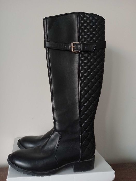 Kozaki damskie przejściowe marki Zara rozm 37. Stan idealny.