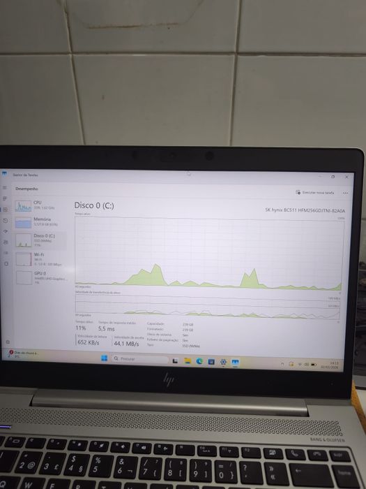 Notebook HP EliteBook 840 G6 
I5-8365U
8GB RAM
256GB SSD NVM