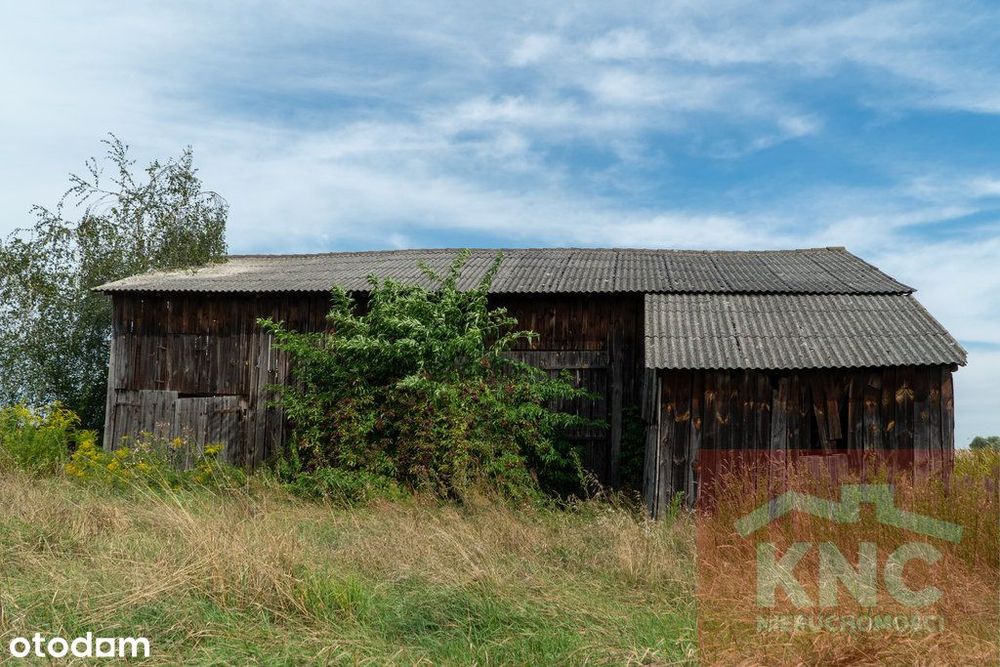 Działka rolno-budowlana 1507 m² z zabudowaniami