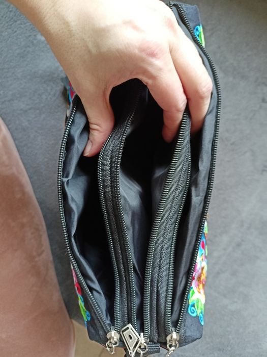 Kolorowa haftowana torebka nowa