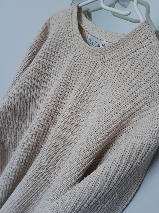 Beżowy sweter damski Diluca  L XL