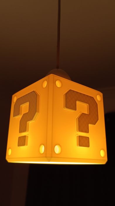 Candeeiro Super Mario Cubo ? Gaming decoração novo