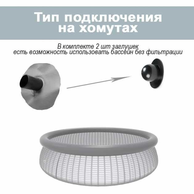 Наливной бассейн Intex 28101 Інтекс Интекс 183х51см, объём: 886л
