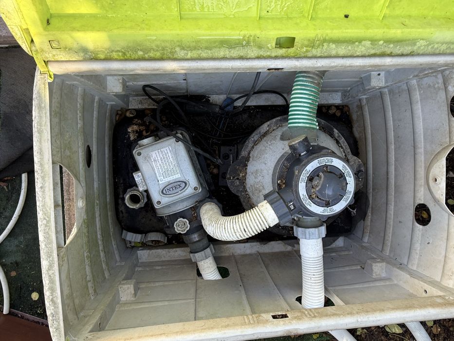 Motor e filtro piscina intex sequoia