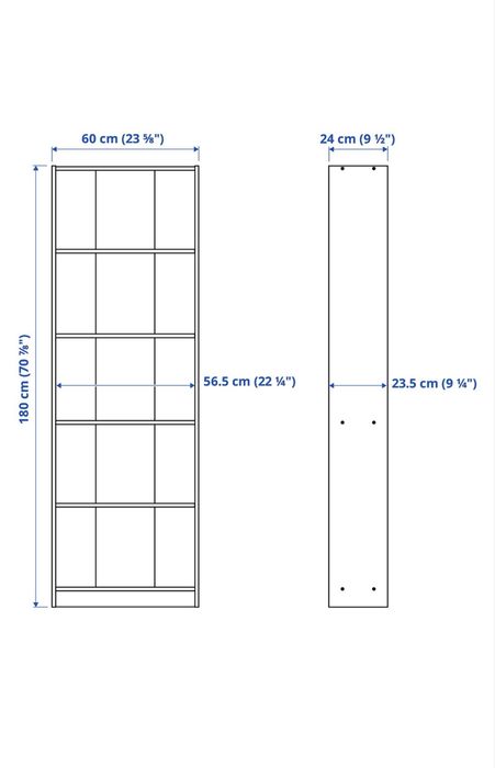 Biały regał Gersby