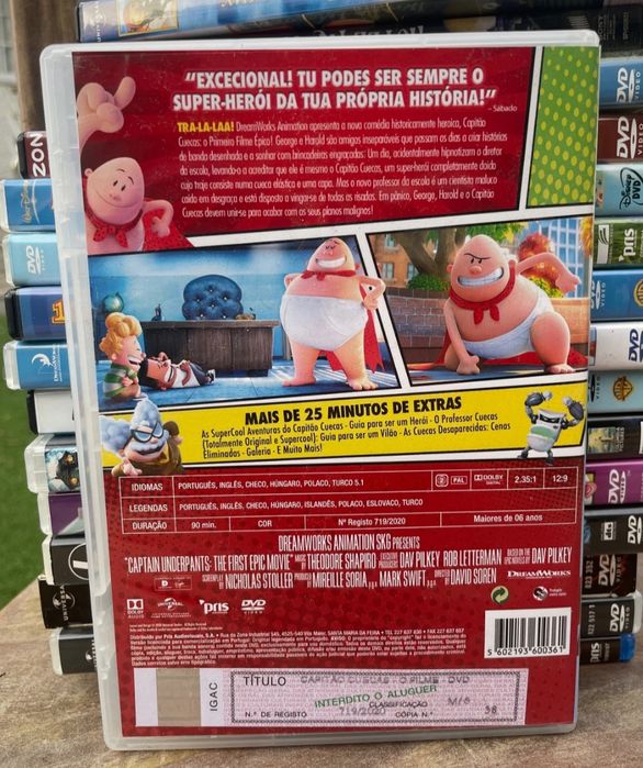 DVD capitão cuecas
