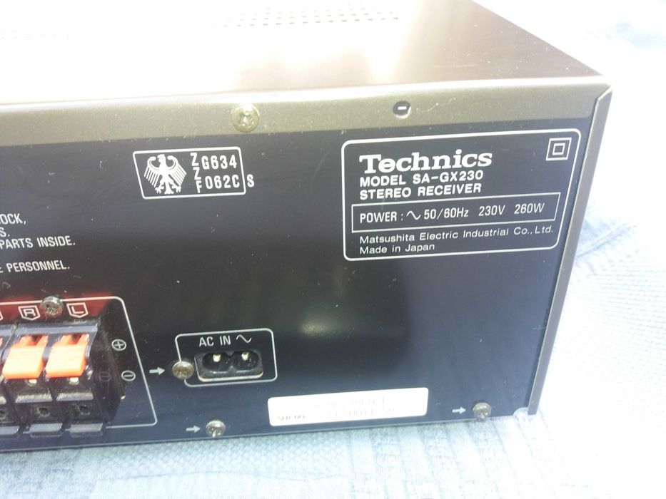 Receiver Technics SA-GX230 com comando