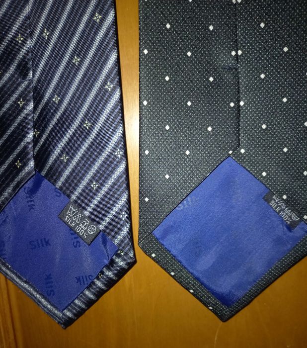 2 nowe krawaty francuskie, GRAND JOUR, 100% jedwab.