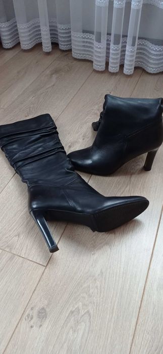 Шкіряні  брендові сапожки 39 розмір