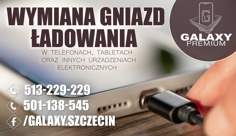 Naprawa gniazda ładowania w telefonach każdy model Szczecin