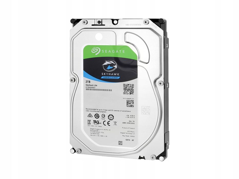 Dysk Twardy Seagate Skyhawk 2 Tb Sata Iii 3,5" Uszkodzony