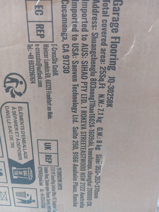 25 placas de chão