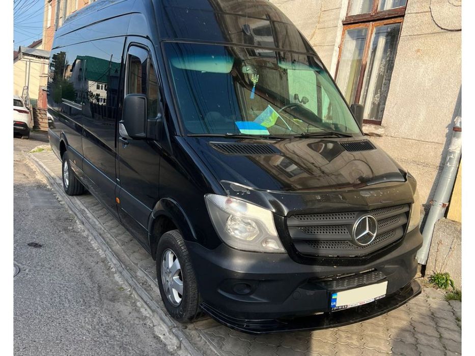 Mercedes Sprinter 2013-2018 Передня лип накладка (ABS)