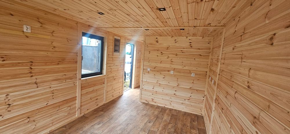 Domek drewniany letniskowy ocieplony 8x3.2