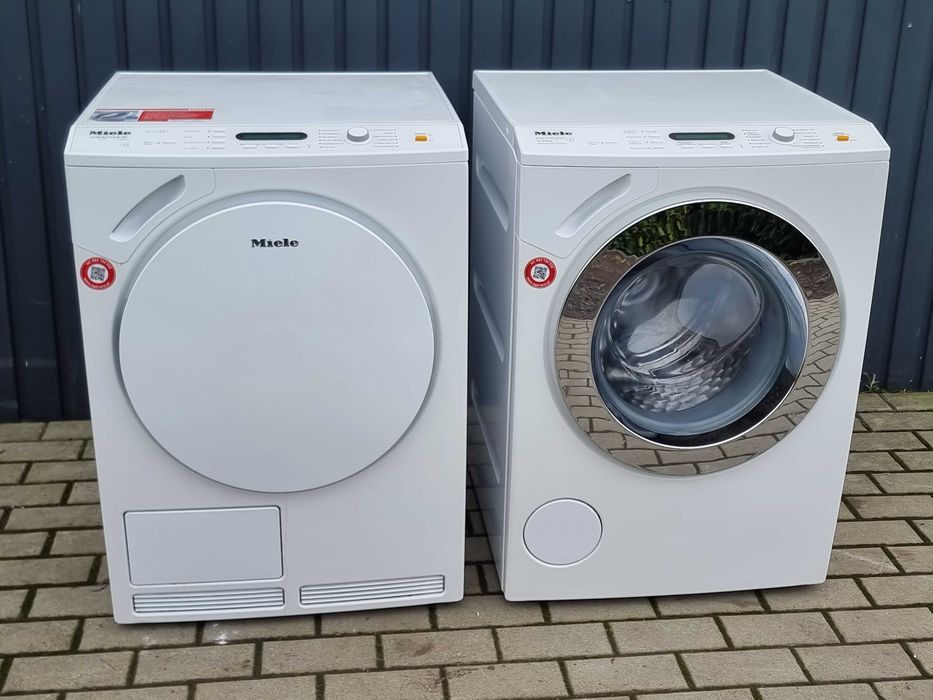 Zestaw Miele. Pralka W6544WPS + suszarka T9647C GalaG XL, 7kg, menu PL