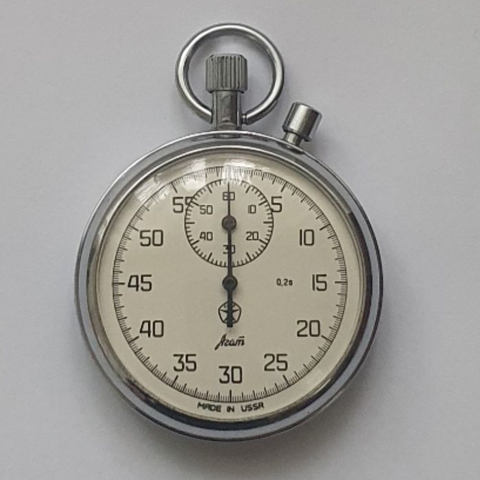 Вінтажний секундомір "АГАТ" (двохкнопковий) – відмінний стан.