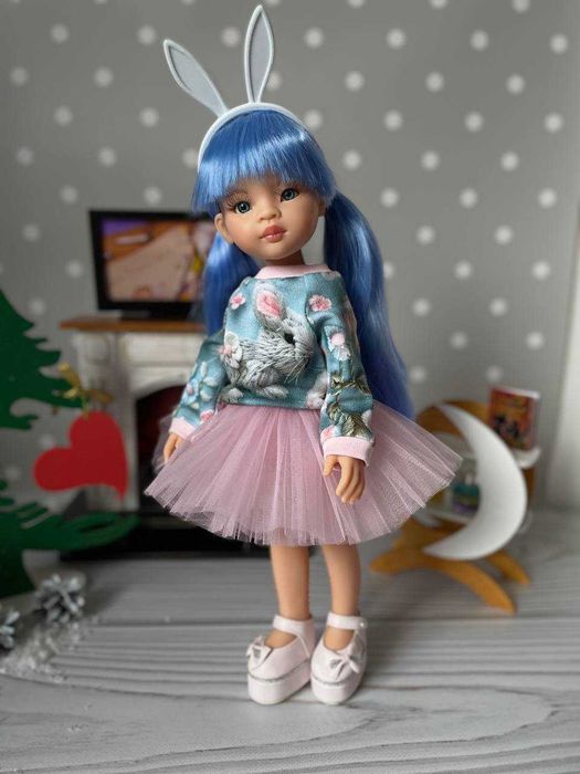 Кукла лялька Ліу Еліза Паола Рейна Paola Reina в костюмі Зайчика 32 см