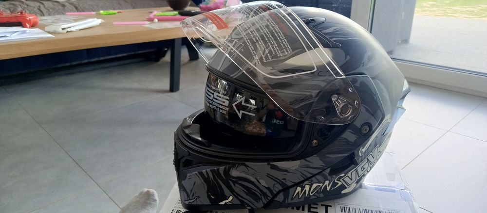Kask szczękowy blenda dodatkowa ciemna