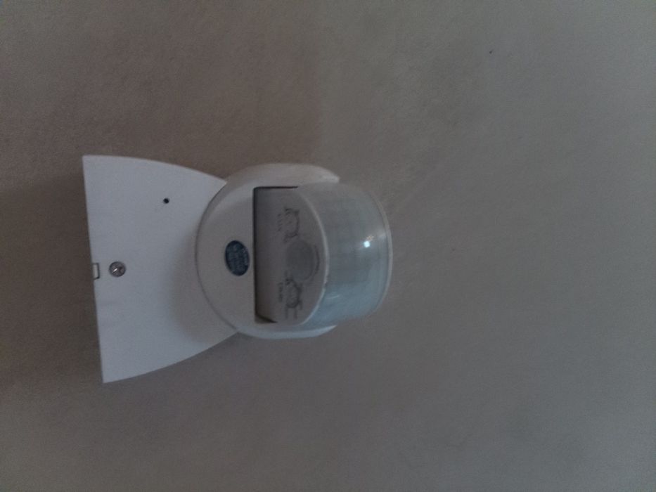 Czujnik ruchu czarny  360/180st. 2 sensory, IP65, 1200W, biały