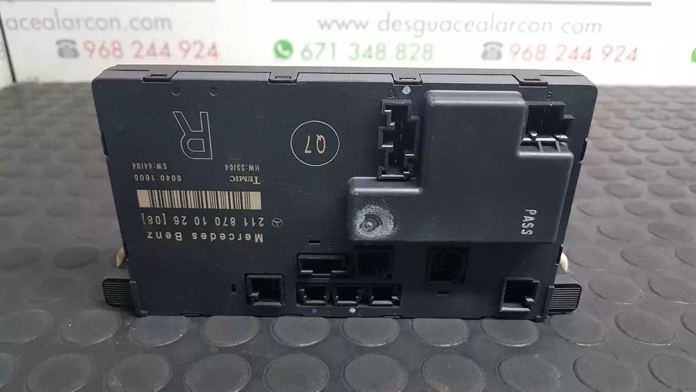 CENTRALINA FECHO MERCEDES-BENZ CLASSE E 2006 -A2118701026