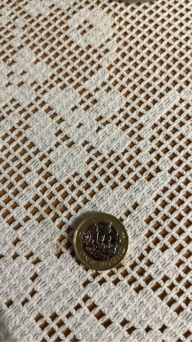 Moeda one pound rainha isabel II