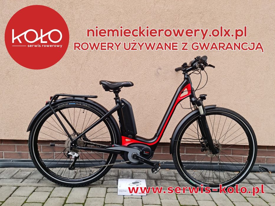 Rower elektryczny damka damski BERGAMONT E-Ville koła 28 SHIMANO XT