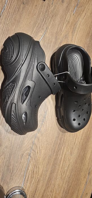 Hit platforma 6cm Czarne mule chodaki klapki unisex 39/40