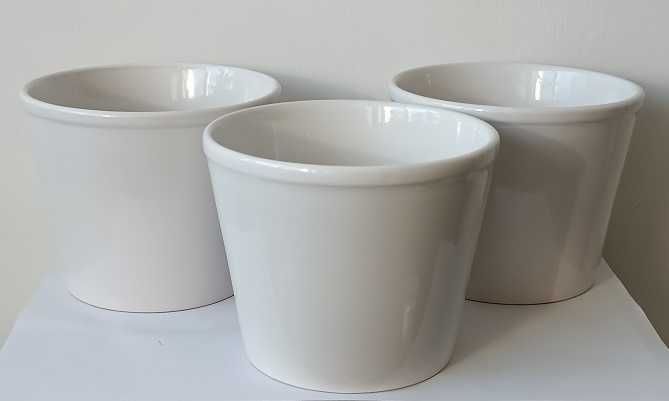 osłonki ceramiczne białe 3szt. kpl