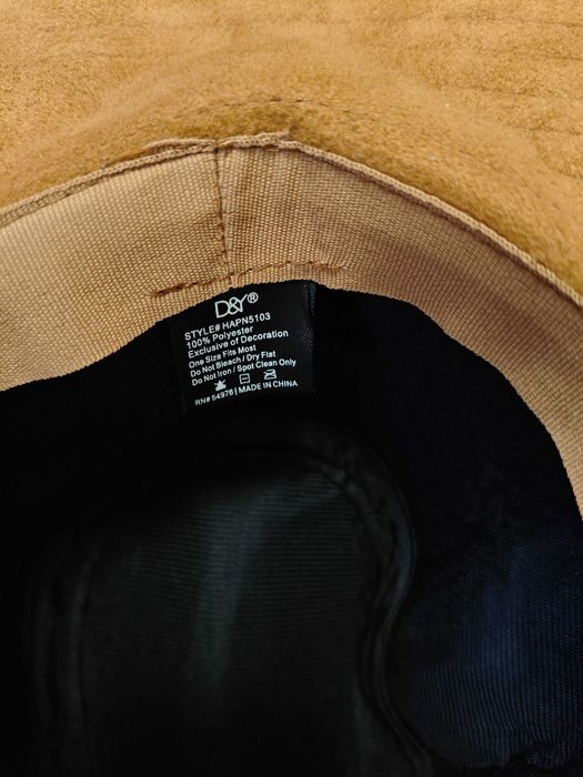 Коричневий жіночий замшевий капелюх р. М під вінтаж женская шляпа замш