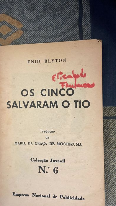 Livro Os Cinco Salvaram O Tio