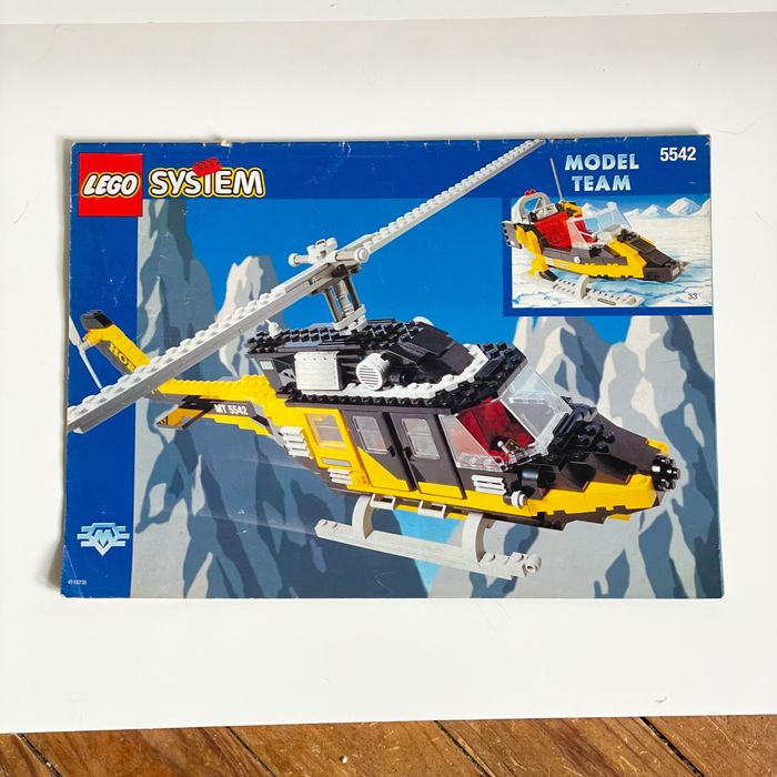 Lego 5542 Black Thunder Helicopter 1998 Completo com Instruções