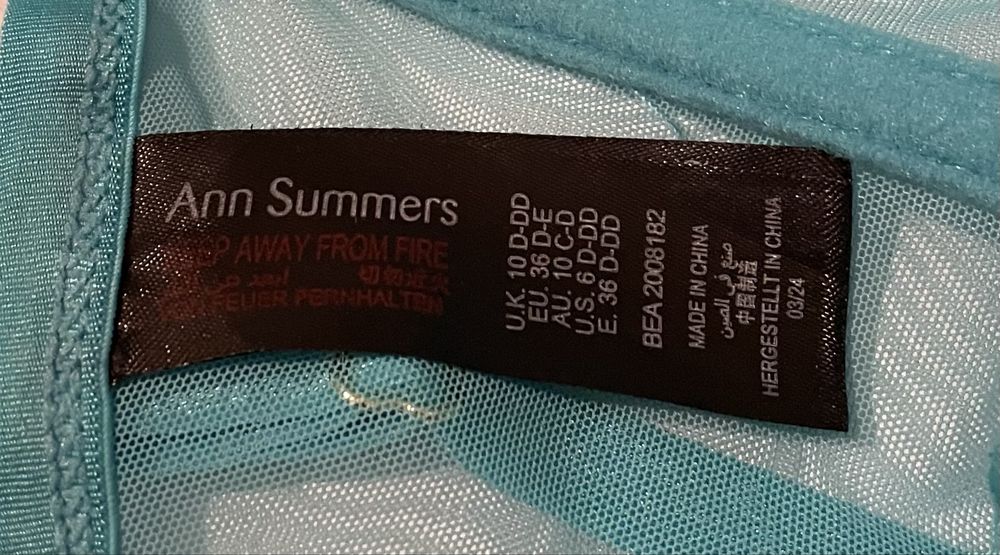 Бірюзовий жіночий комбідрез фірми Ann Summers