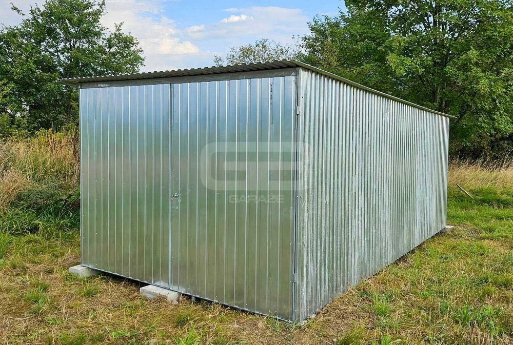 Garaż 3×5 m blaszany II gat konstrukcja wolnostojąca – na budowe GB114