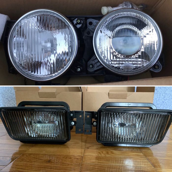 Фара противотуманная, ПТФ, туманки BMW 5 e34, 3 e36 БМВ, поворотники