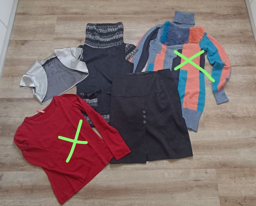 Spódnica golf bolerko sweter M 38