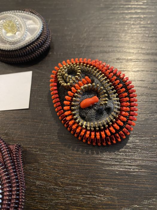 Broszki handmade z suwaków unikat zestaw 34
