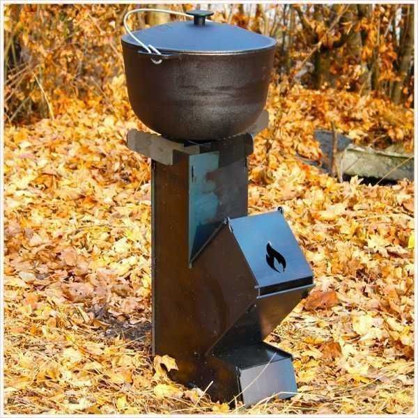 Турбо печь для кемпинга походная печка ракета для казана сковороди