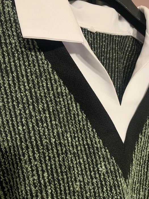 Стильна кофта з імітацією сорочки | розмір xl-xxl | дуже гарний стан