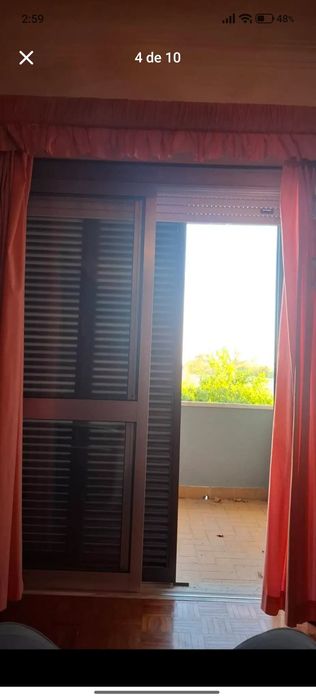 Quarto com varanda Parede