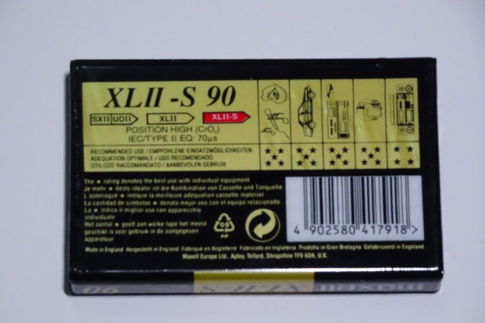 Kasety Kaseta Audio Taśma Magnetofonowa MAXELL XLII S90 CHROM Nowa