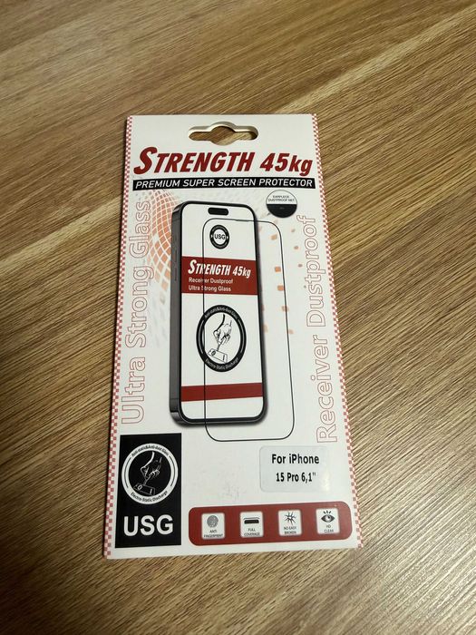 Etui Spigen Rugged Armor Magfit +Szkło - do iPhone 15 Pro - Jak Nowe!!