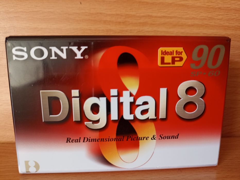 Cassetes de vídeo Hi8 e digital 8