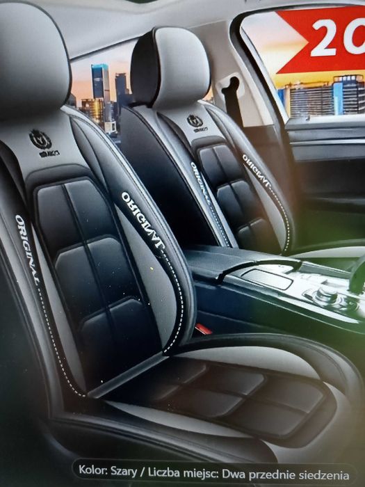 Piękne nowe pokrowce Premium ze skóry PU, 2 lub 5 miejsc, różne kolory