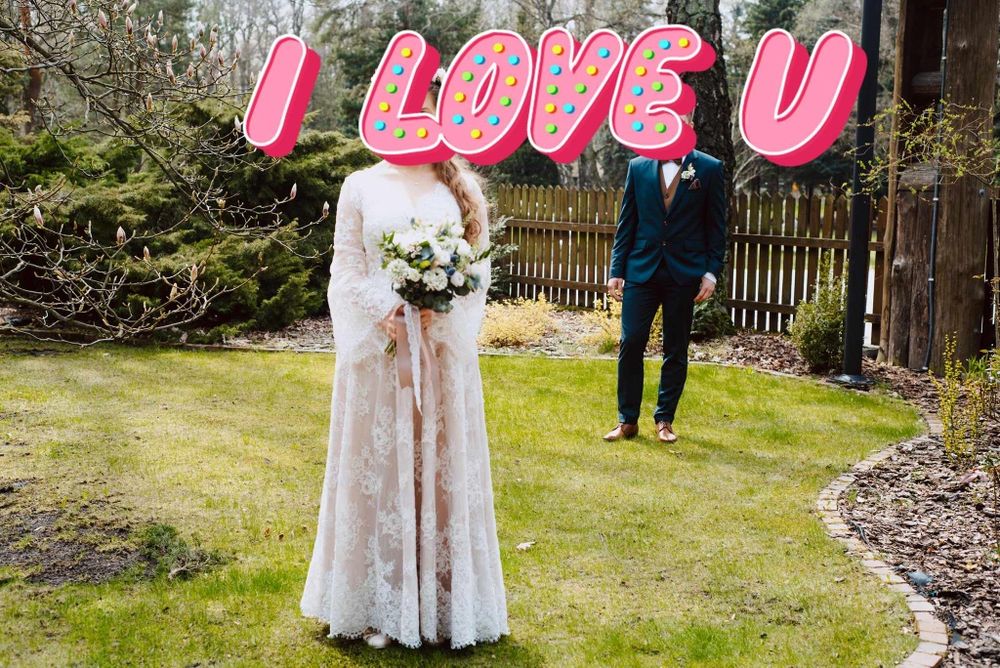 Romantyczna suknia ślubna