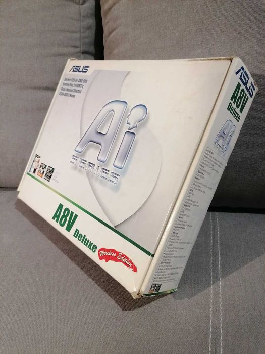 Asus A8V Deluxe AMD socket 939 AGP DDR400 WiFi płyta główna retro